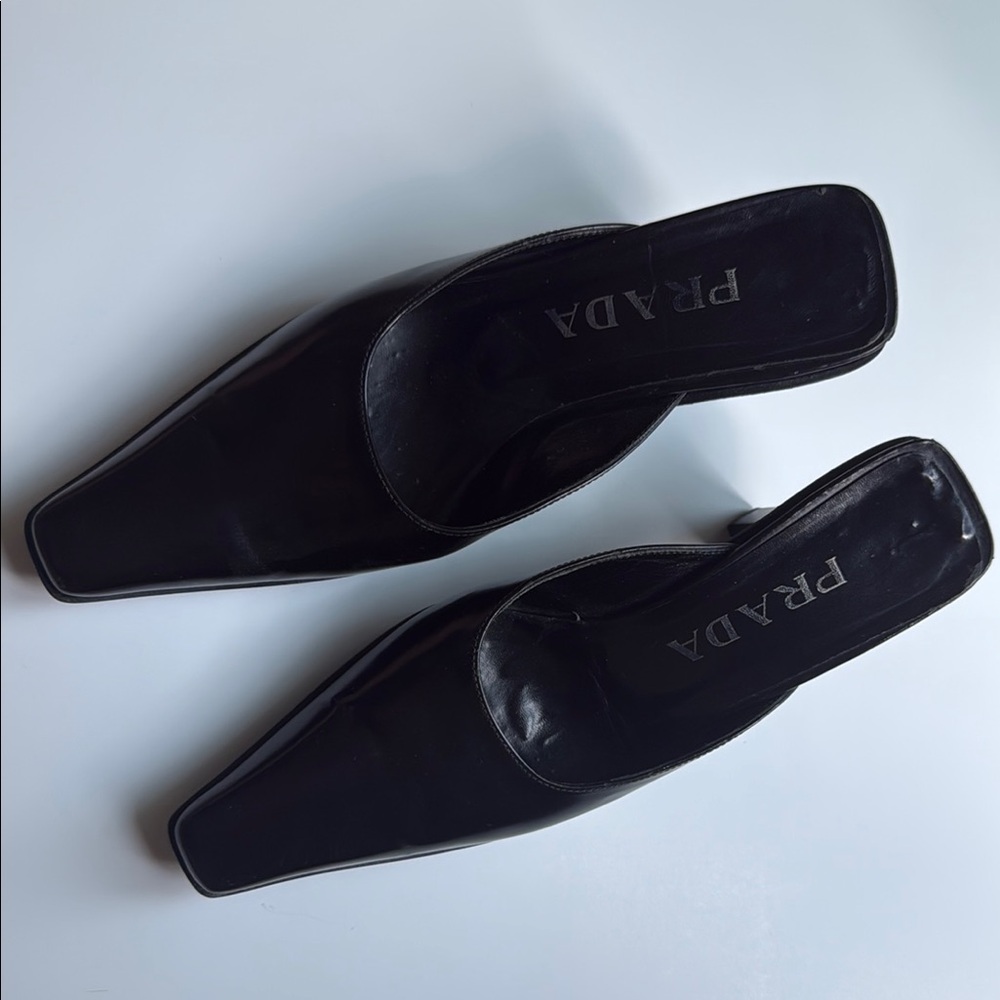 Prada Patent Leather Mules